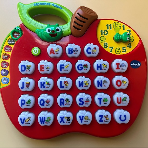Vtech Alphabet Apple ABC Learning Red - Picture 8 of 10